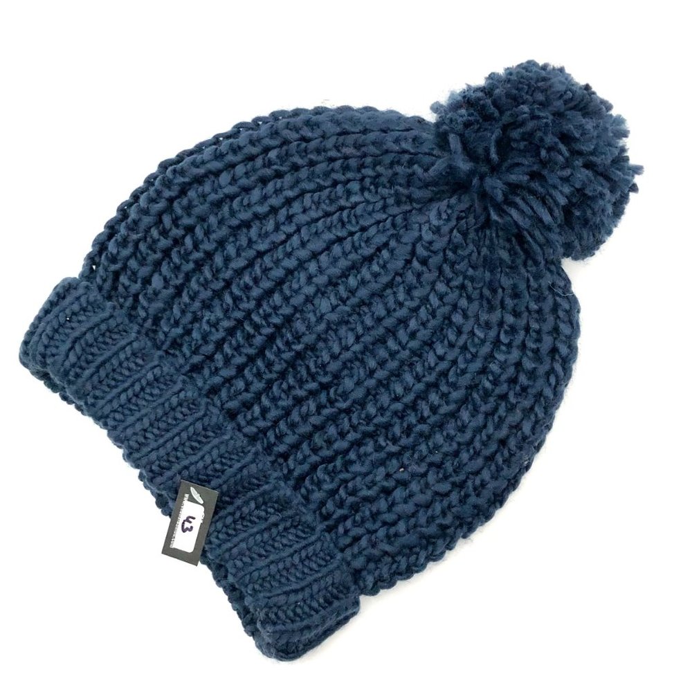Blue Winter beanie hat cap for men women teen youth thick warm